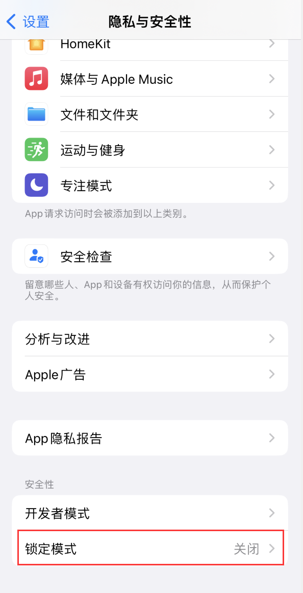 元江苹果手机维修分享iOS 16 “锁定模式”是什么 